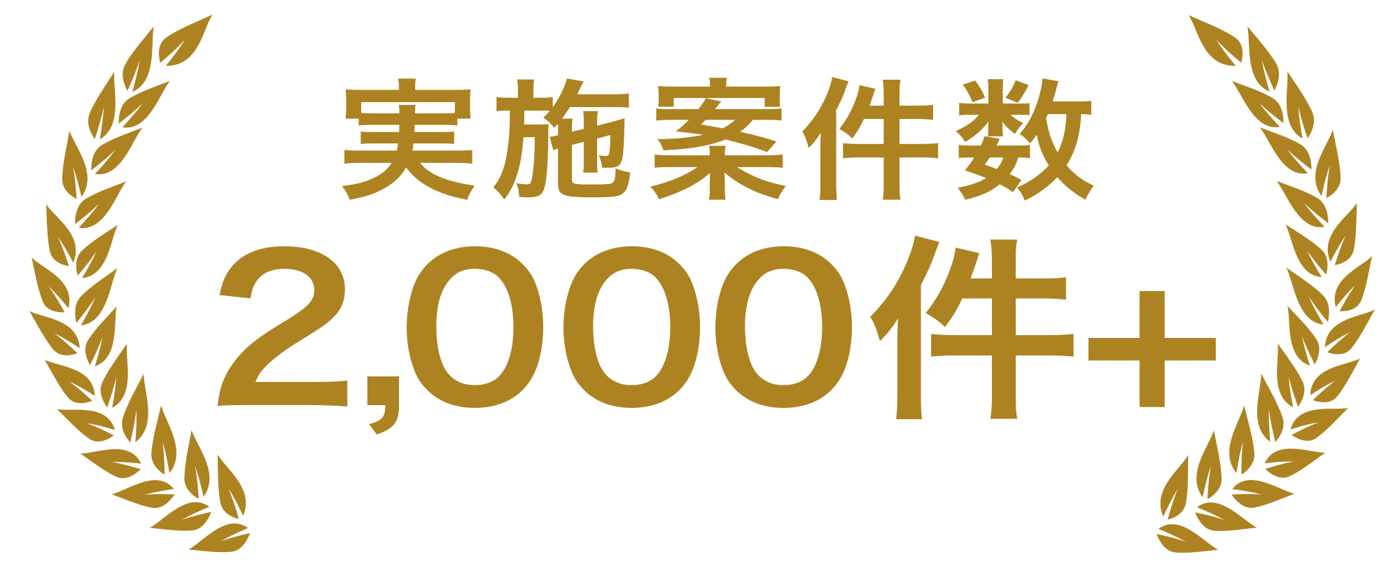 実施案件数2,000件+